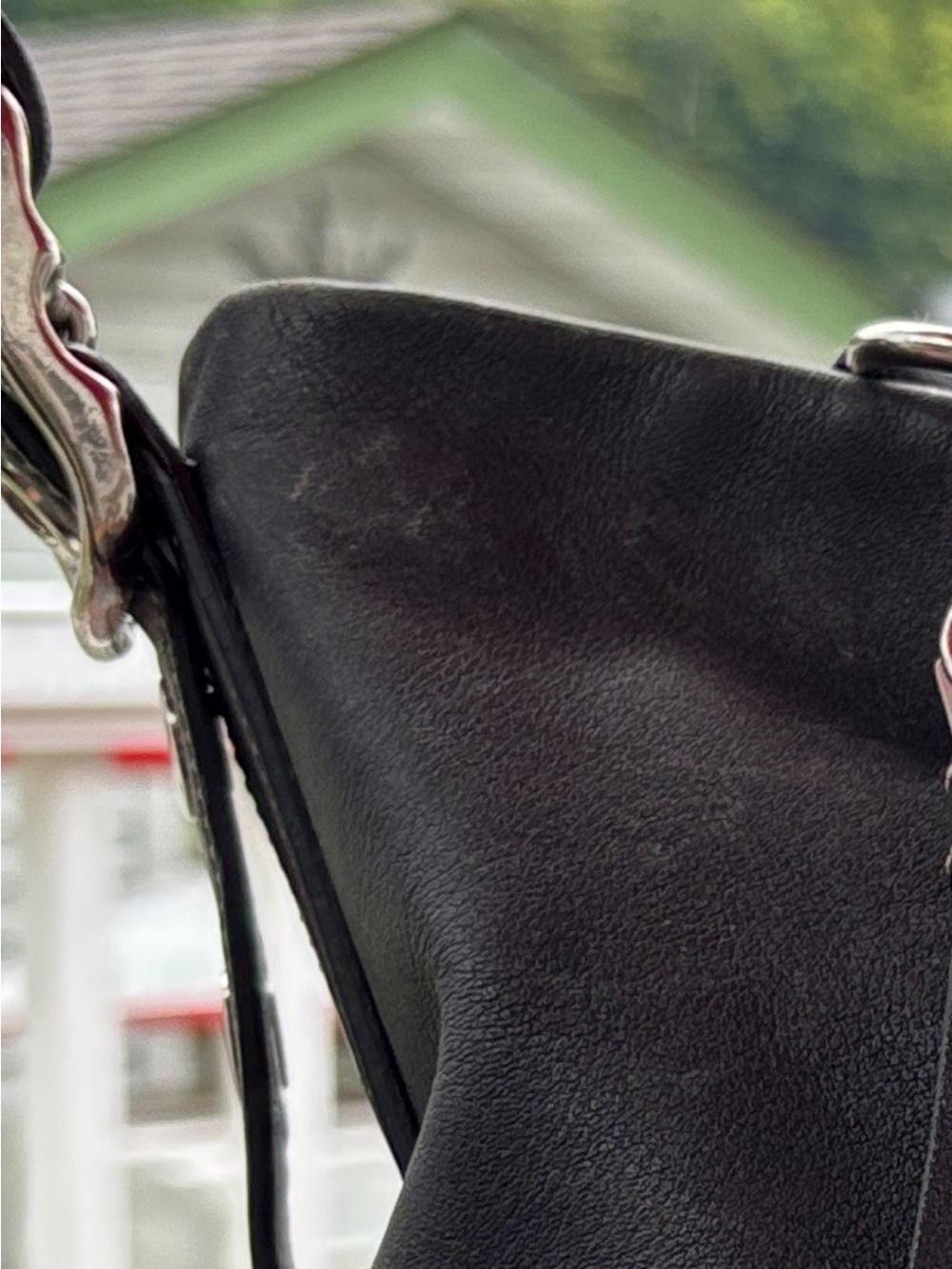 Coach Legacy Black Leather Zip Closure Shoulder Bag - Picture 6 of 10